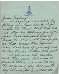 Moe Howard Autograph Letter Signed ''Daddy Dear'' to His Daughter